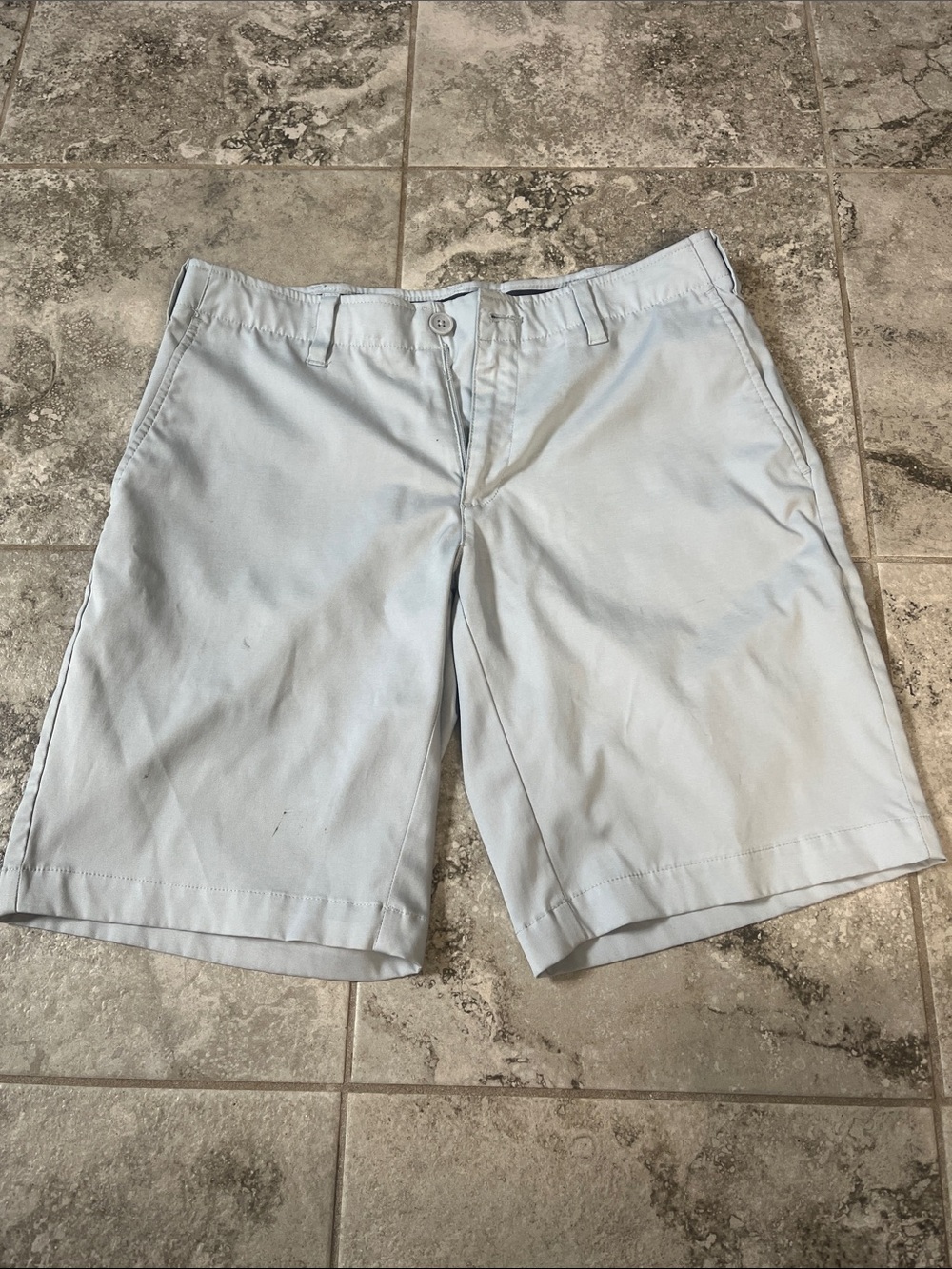Men's Light Grey Casual Chino Shorts
